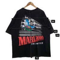 90's Marlboro マルボロ RAILROAD トレイン プリント ポケットTシャツ ブラック Size F 福生店