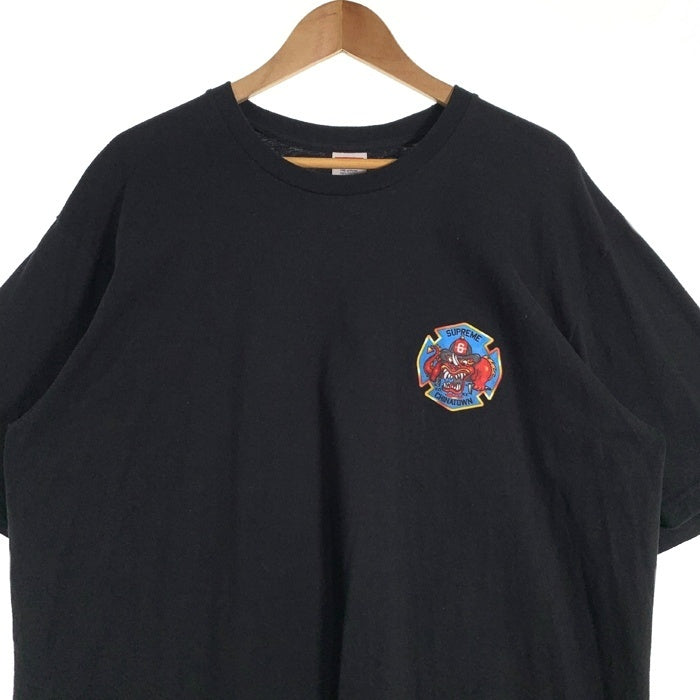 SUPREME シュプリーム 22AW FDNY Engine 9 Tee プリントTシャツ ブラック Size XL 福生店
