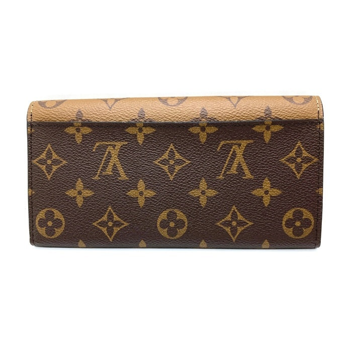 LOUIS VUITTON ルイヴィトン モノグラム・リバース ポルトフォイユ・エミリー 長財布 ベージュ×ブラウン 瑞穂店