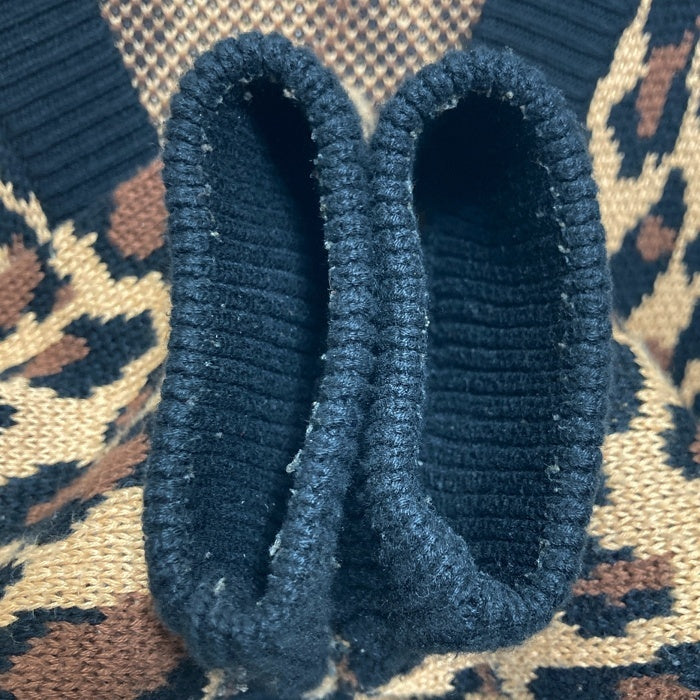 Beams ビームス レオパード柄 カーディガン ブラウン Size L 瑞穂店