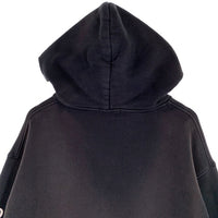 ASKYURSELF アスクユアセルフ 袖プリント プルオーバー フーディー パーカー ブラック Size S 福生店