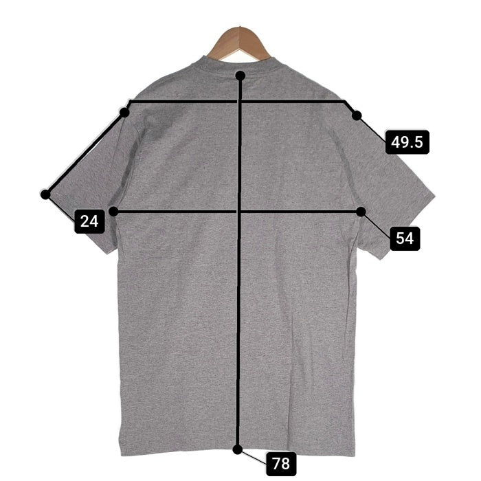 majestic マジェスティック Newyork Mets ニューヨーク メッツ アーチロゴ 半袖 Tシャツ グレー オレンジ メキシコ製 Size L 福生店