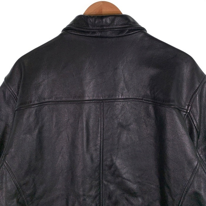 CHARLES KLEIN チャールズ クライン シングル レザージャケット ブラック Size XL 福生店