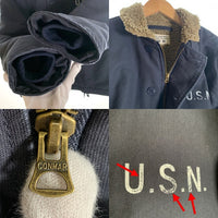 WAIPER inc. ワイパーインク U.S. NAVY 米海軍 N-1 デッキジャケット ネイビー 25WP04 Size 38 福生店