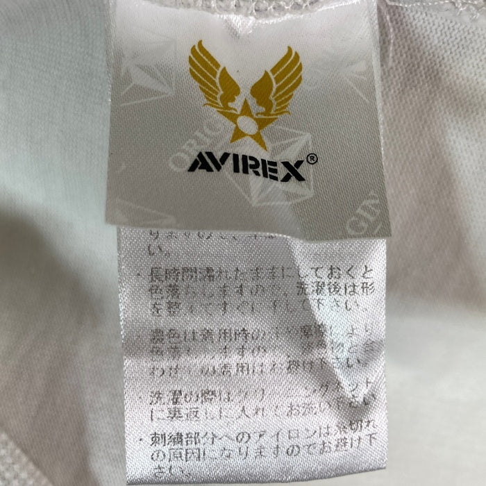 AVIREX アヴィレックス 6193344 刺繍 Tシャツ ホワイト sizeM 瑞穂店