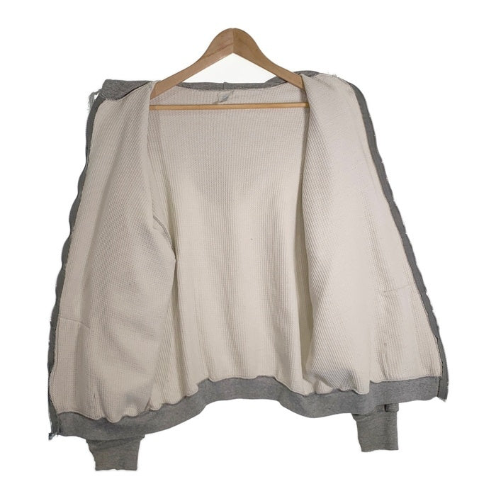 70’s Healthknit ヘルスニット ダブルフェイス 裏サーマル ジップアップスウェットパーカー グレー USA製 Size XL(50-52) 福生店