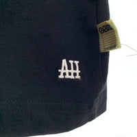 LOS ANGELS APPALEL ロサンゼルスアパレル SSZ エスエスズィー A.H エーエイチ 8.5 OUNCE 半袖 Tシャツ SSZ メモ帳タグ AH刺繡 ブラック USA製 Size 2XL 福生店