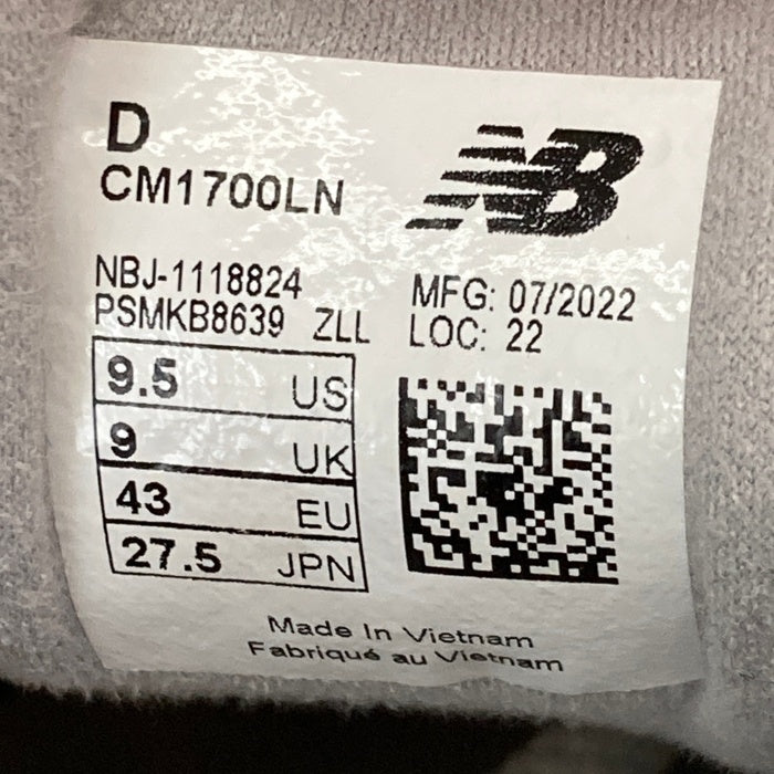 new balance ニューバランス CM1700LN レザーローカットスニーカー ホワイト Size 27.5cm 瑞穂店
