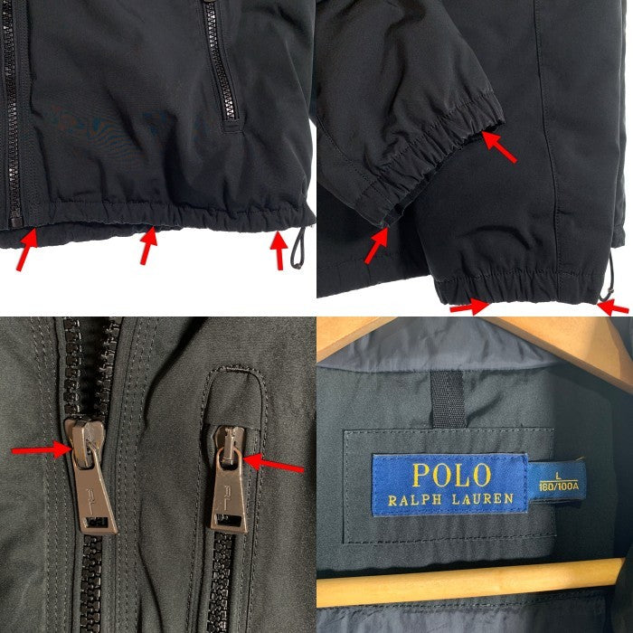 POLO Ralph Lauren ラルフローレン ダウンフードジャケット ブラック Size L 福生店