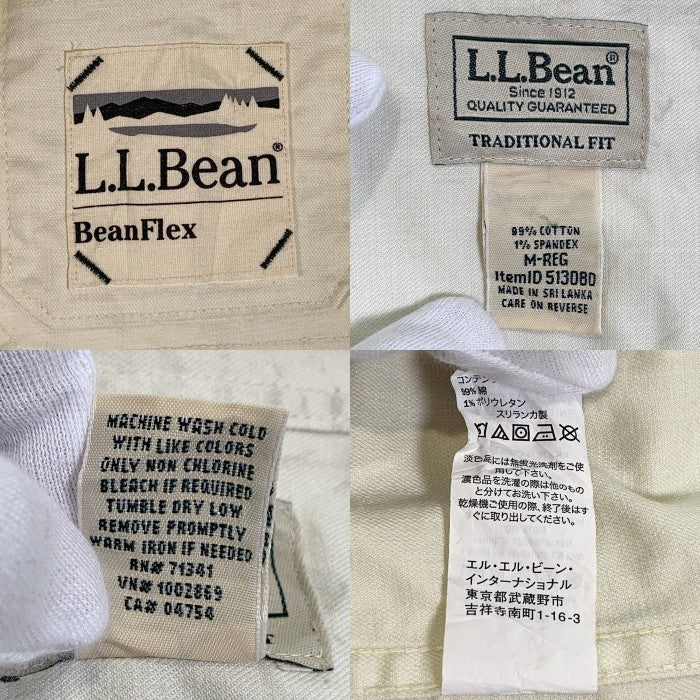 L.L.Bean エルエルビーン ツイルシャツ 生成り コットン 513080 Size M-R 福生店