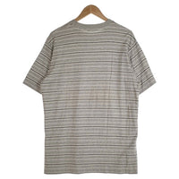 A BATHING APE アベイシングエイプ BAPESTA刺繡 ボーダーTシャツ グレー 日本製 Size L 福生店