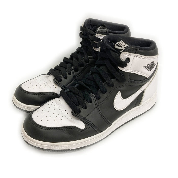 NIKE ナイキ FD1437-010 GS Air Jordan 1 Retro High OG スニーカー Black/White ホワイトxブラック size24.5cm 瑞穂店