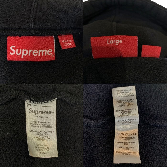 SUPREME シュプリーム 23SS Western Cut Out Hooded Sweatshirt ウエスタンカットアウト プルオーバースウェットパーカー ブラック Size L 福生店