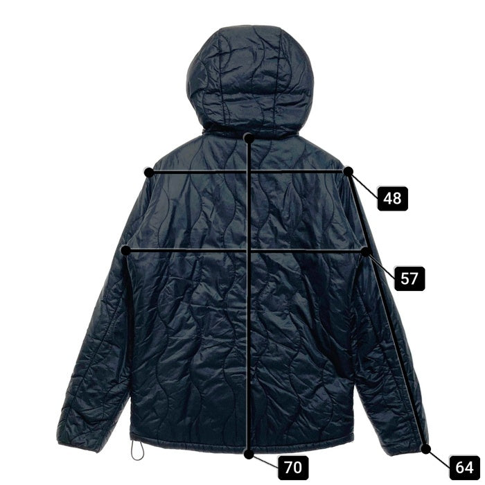 WILD THINGS ワイルドシングス リバーシブル キルティングジャケット 中綿 プリマロフト ブラック グレー WT001N Size M 瑞穂店