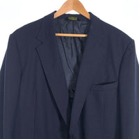 American Trend アメリカントレンド 2B テーラードジャケット 紺ブレ ネイビー 金ボタン USA製 Size XL 相当 福生店