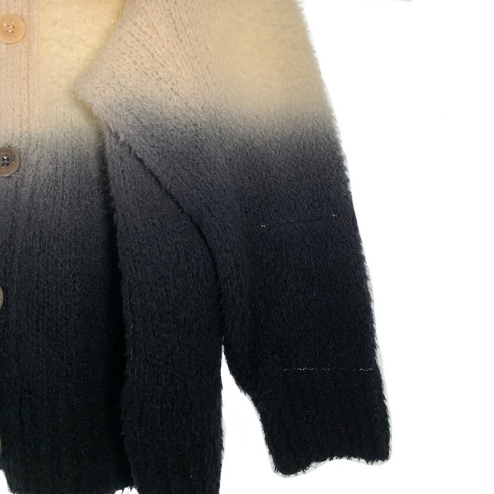 sacai サカイ 22AW Tie Dye Knit Cardigan タイダイニットカーディガン ウール ベージュ ホワイト ブラック グラデーション 22-02915M Size 2 福生店