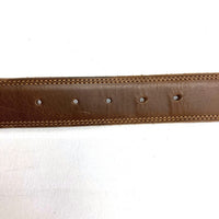 MOTO モト solid brass バックル レザーベルト ブラウン size2 瑞穂店