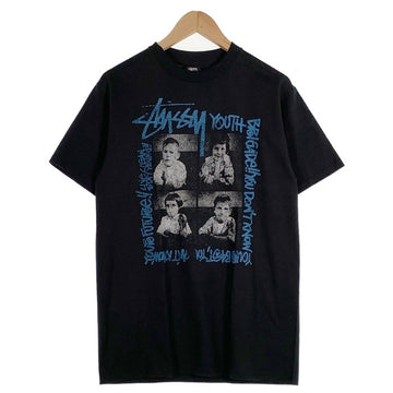 00's STUSSY ステューシー QS PHOTO TEE フォトプリントTシャツ ブラック Size M 福生店