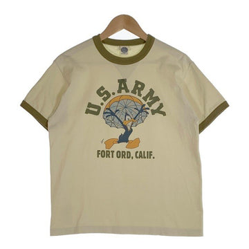 TOYS McCOY トイズマッコイ マックヒル リンガーTシャツ U.S.ARMY クリーム オリーブ Size M 福生店