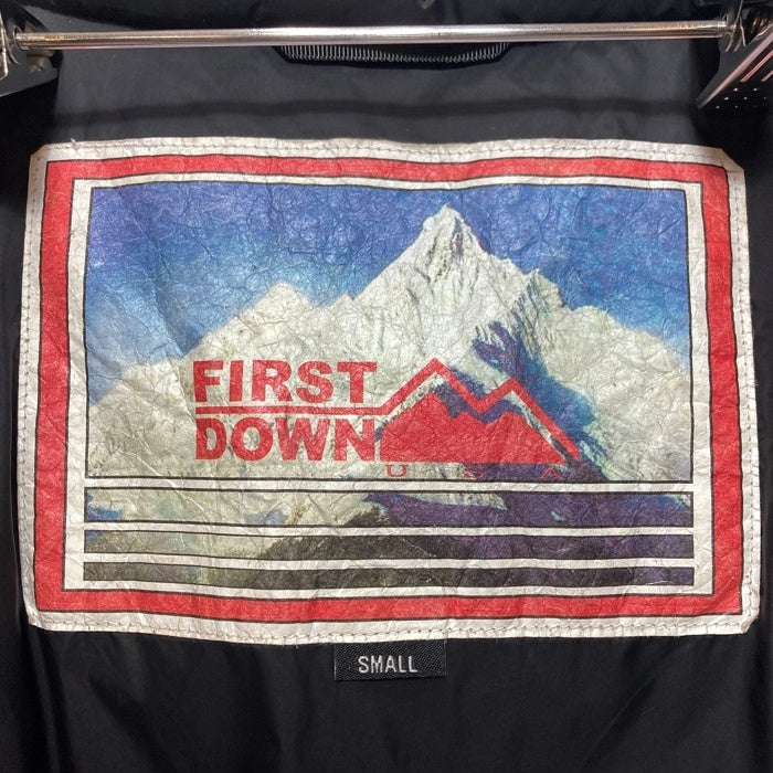 FIRST DOWN ファーストダウン 203-1501 ペイズリー柄 ダウンジャケット ブラック sizeS 瑞穂店