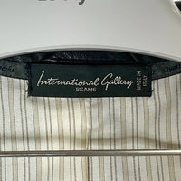 International gallery beams インターナショナルギャラリービームス レザージャケット ブラック size46 瑞穂店