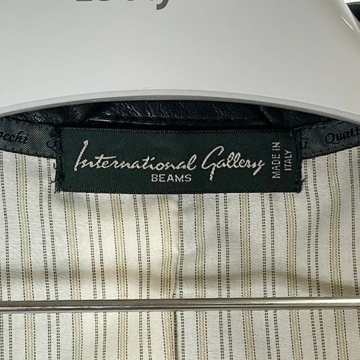 International gallery beams インターナショナルギャラリービームス レザージャケット ブラック size46 瑞穂店