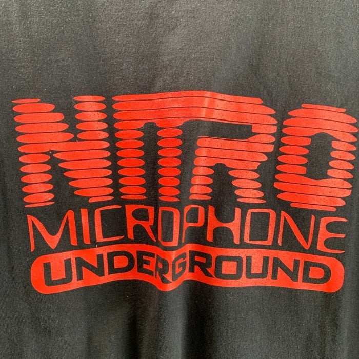 nitraid ナイトレイド NITRO MICROPHONE UNDERGROUND ニトロマイクロフォンアンダーグラウンド DODGE 半袖 Tシャツ ブラック Size XL 福生店