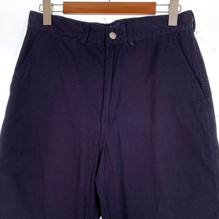 90's STUSSY ステューシー キャンバスコットン トラウザーパンツ ネイビー 中国製 紺タグ Size 32 福生店