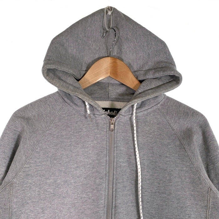 ballaholic ボーラホリック Small Logo Sweat Full Zip Hoodie スモールロゴ スウェット ジップ フーディー パーカー グレー Size L 福生店