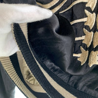 Back Street Crawler バックストリートクラウラー REVERSIBLE SKULL SOUVENIR JACKET ジップアップ  リバーシブル スカル スーベニア ジャケット スカジャン ブラック ベージュ 52133301 Size S 福生店