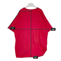 KIDILL キディル  KL357 18AW 秩序刺繍オーバーサイズシャツ  Tシャツ レッド sizeF 瑞穂店