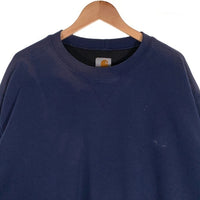 CARHARTT カーハート ダブルフェイス 裏サーマル クルーネック スウェットトレーナー ネイビー Size XL相当 福生店