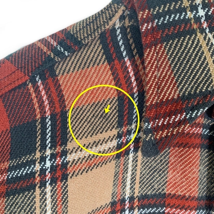 70's BIG MAC ビッグマック フランネルチェックシャツ レッド ベージュ Size S 福生店