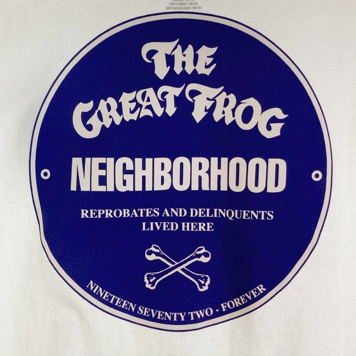NEIGHBORHOOD ネイバーフッド × THE Great FROG グレート フロッグ TEE SS  Tシャツ ホワイト sizeS 瑞穂店