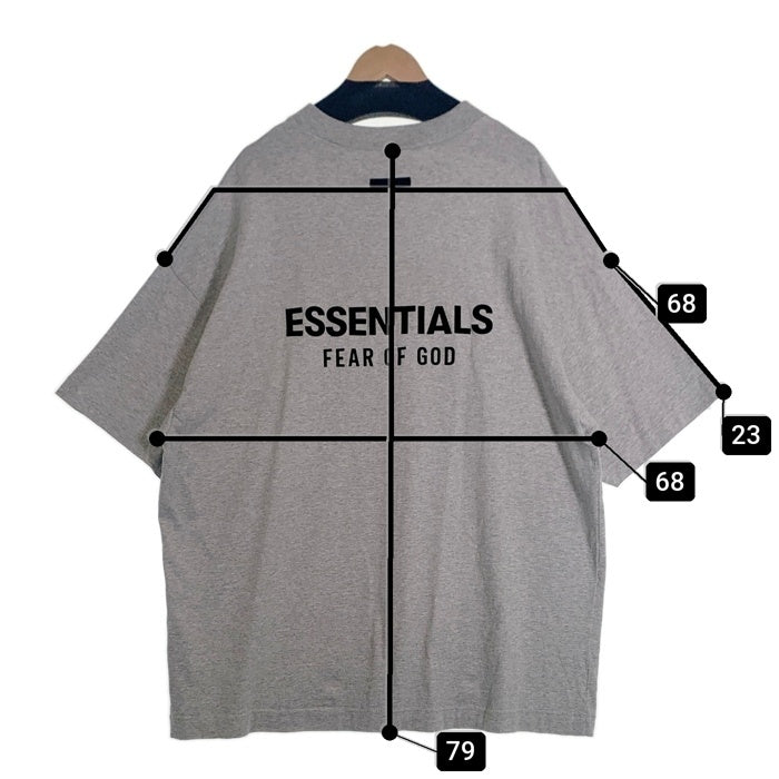 ESSENTIALS エッセンシャルズ FEAR OF GOD フィアオブゴット ラバープリント 半袖 Tシャツ グレー Size M 福生店