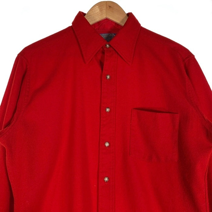 70's PENDLETON ペンドルトン ウールシャツ プレーン レッド Size M 福生店