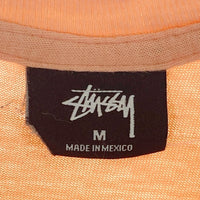 STUSSY ステューシー メキシコ製 ショーンフォント Tシャツ サーモンピンク sizeM 瑞穂店