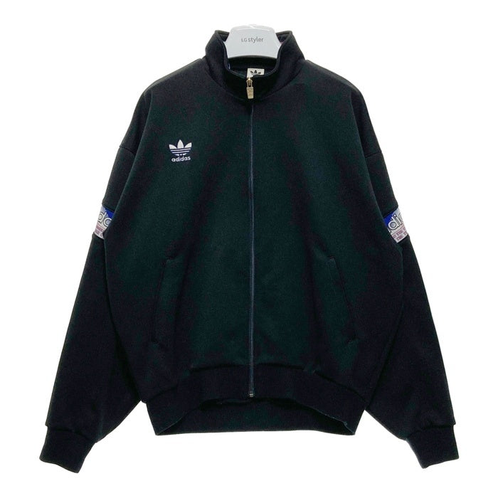 adidas アディダス 90's デサント社製 トラックジャケット ブラック sizeXO※フロントダメージ有 瑞穂店