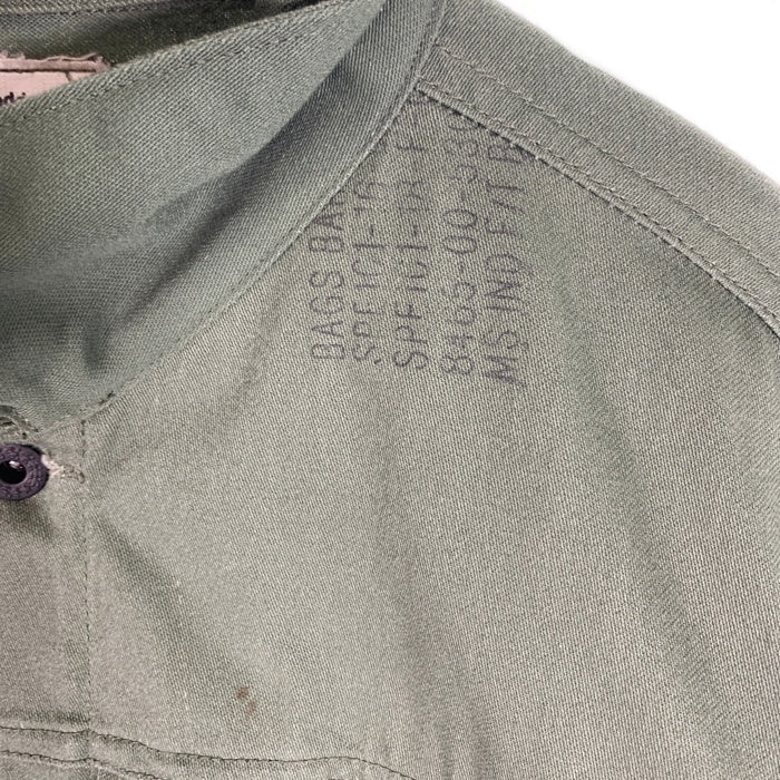 oddment オッドメント リメイク コットン ワークジャケット オリーブ 米軍バッグ生地 Tバック Size XL 相当 福生店