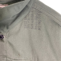 oddment オッドメント リメイク コットン ワークジャケット オリーブ 米軍バッグ生地 Tバック Size XL 相当 福生店