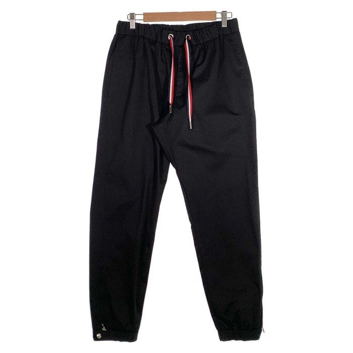 MONCLER モンクレール PANTALONE SPORTIVO ジョガーパンツ ブラック コットン ストレッチ Size 46 福生店