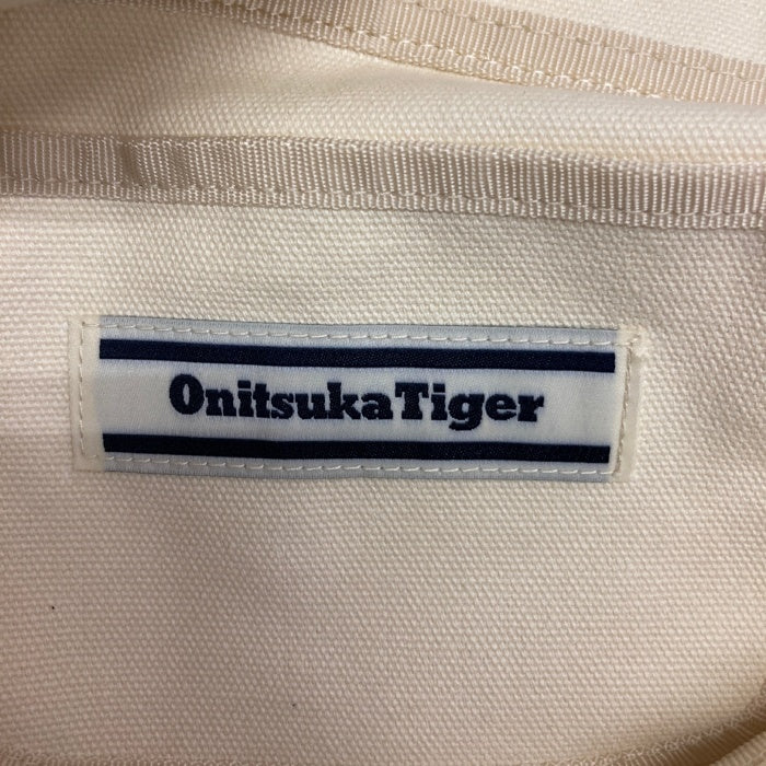 Onitsuka Tiger オニツカタイガー タイガー刺繍 2WAY キャンバス ショルダーバッグ キナリ 瑞穂店