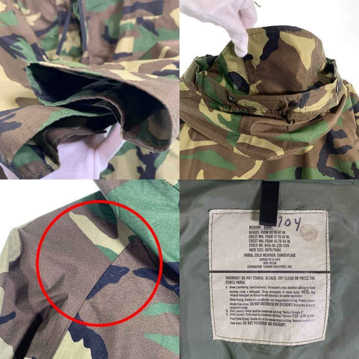 00's U.S. ARMY 米軍 ECWCS PARKA マウンテンパーカー ウッドランドカモ 8415-01-228-1315 2002年製 Size MEDIUM-SHORT 福生店