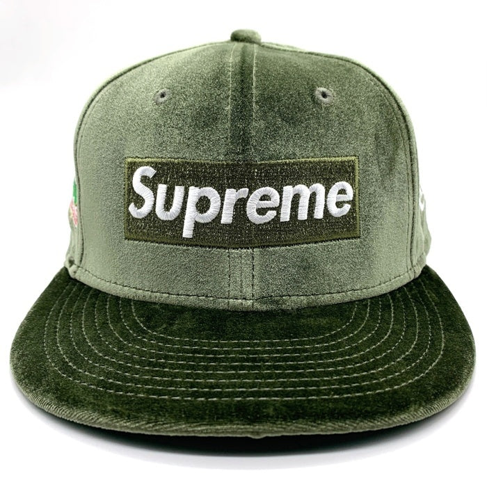 SUPREME シュプリーム 22AW New Era ニューエラ 59FIFTY Velour Box Logo ベロアボックスロゴ ベースボールキャップ グリーン Size 7 5/8 (60.6cm) 福生店