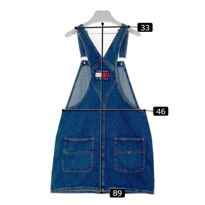 TOMMY JEANS トミージーンズ 4500248110 classic dungaree dress クラシックダンガリードレス デニムジャンパースカート インディゴ sizeM 瑞穂店