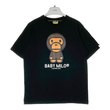A BATHING APE アベイシングエイプ BABY MILO Tシャツ ブラック sizeL 瑞穂店