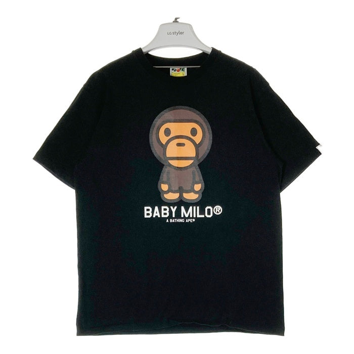 A BATHING APE アベイシングエイプ BABY MILO Tシャツ ブラック sizeL 瑞穂店