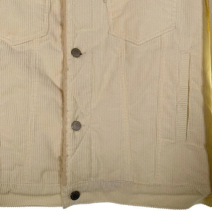 MAISON KITSUNE メゾンキツネ Corduroy Trucker Jacket コーデュロイ トラッカージャケット ボア クリーム KML-1553-B Size L 福生店