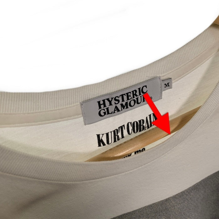 00’s HYSTERIC GLAMOUR ヒステリックグラマー KURT COBAIN カートコバーン 半袖 Tシャツ ホワイト 0294CT03 Size M 福生店