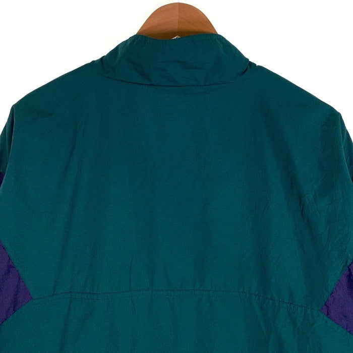 80-90's adidas アディダス ジップアップ トラックジャケット 切替 ポリエステル グリーン ブラック パープル Size XL 福生店